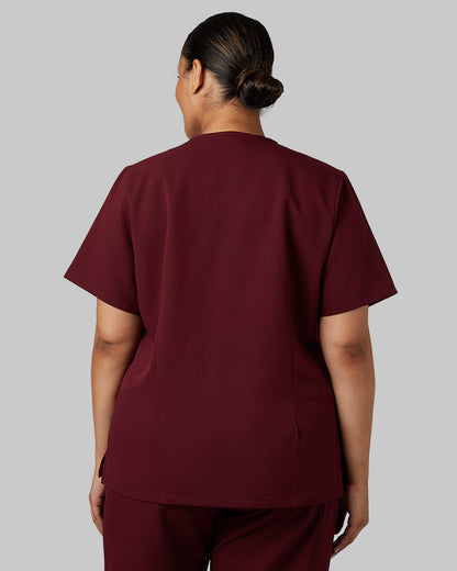 WOMEN'S 2-POCKET V-NECK SCRUB TOP