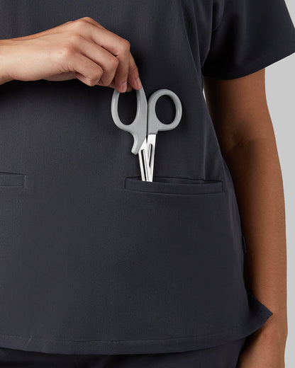 WOMEN'S 2-POCKET V-NECK SCRUB TOP