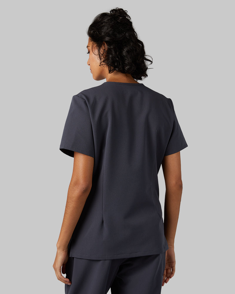 WOMEN'S 2-POCKET V-NECK SCRUB TOP