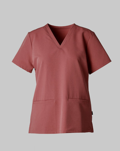 WOMEN'S 2-POCKET V-NECK SCRUB TOP