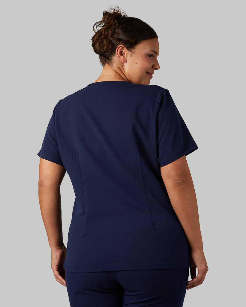 WOMEN'S 2-POCKET V-NECK SCRUB TOP