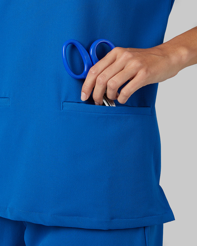 WOMEN'S 2-POCKET V-NECK SCRUB TOP