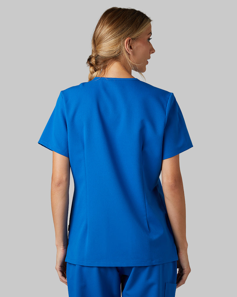 WOMEN'S 2-POCKET V-NECK SCRUB TOP