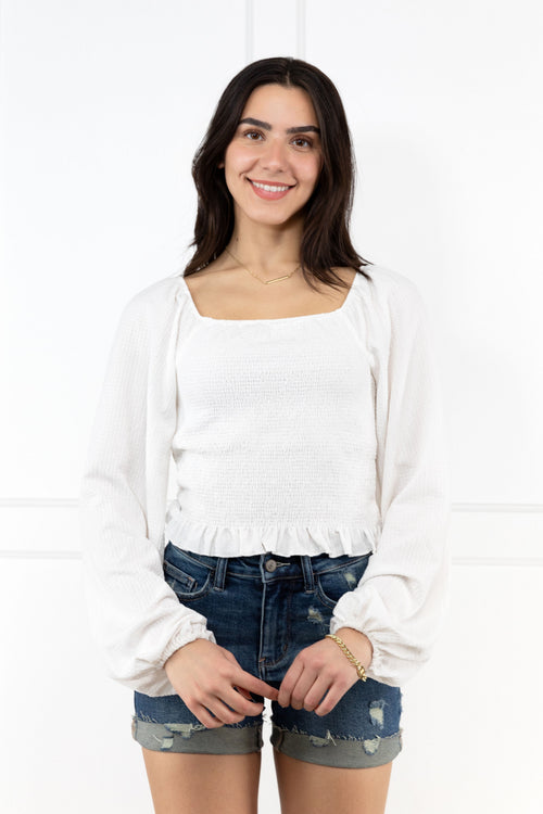I'll Take Care Of You Women's Puffy Long Sleeve Top