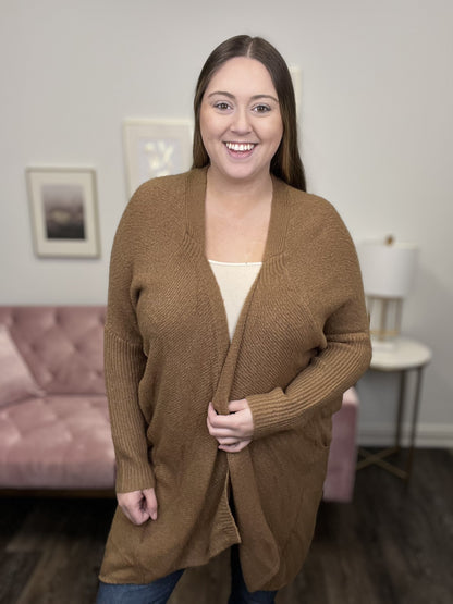Give Me All Your Lovin Women's Open Front Drop Shoulder Cardigan