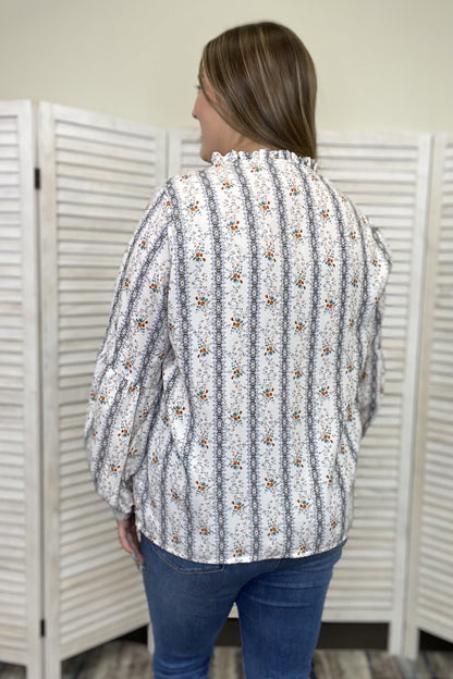 The Julia Women's Casual Long Balloon Sleeve Top