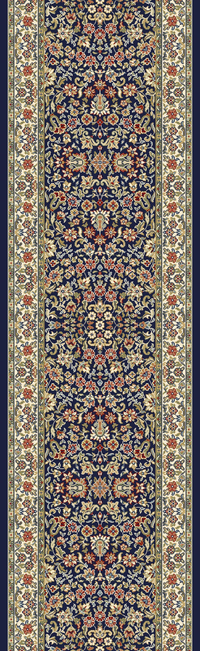 Dynamic Rugs Area Rugs Ancient Garden Area Rugs 57078-3434 Navy  Poly 8 Sizes Belgium