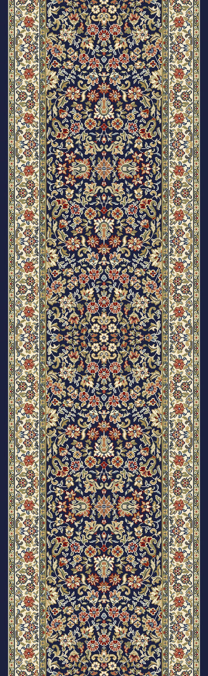 Dynamic Rugs Area Rugs Ancient Garden Area Rugs 57078-3434 Navy  Poly 8 Sizes Belgium