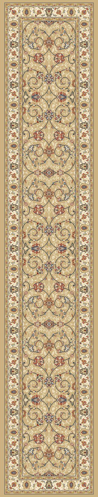 Dynamic Area Rugs Ancient Garden Area Rugs 57120-2464 Gold 100% Poly Belgium 13 Sizes