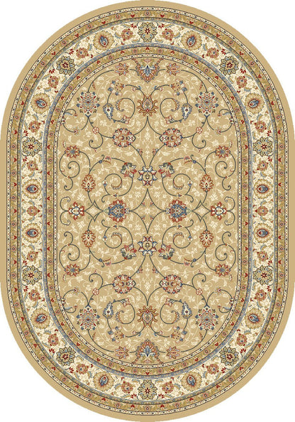 Dynamic Area Rugs Ancient Garden Area Rugs 57120-2464 Gold 100% Poly Belgium 13 Sizes
