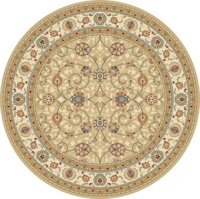 Dynamic Area Rugs Ancient Garden Area Rugs 57120-2464 Gold 100% Poly Belgium 13 Sizes