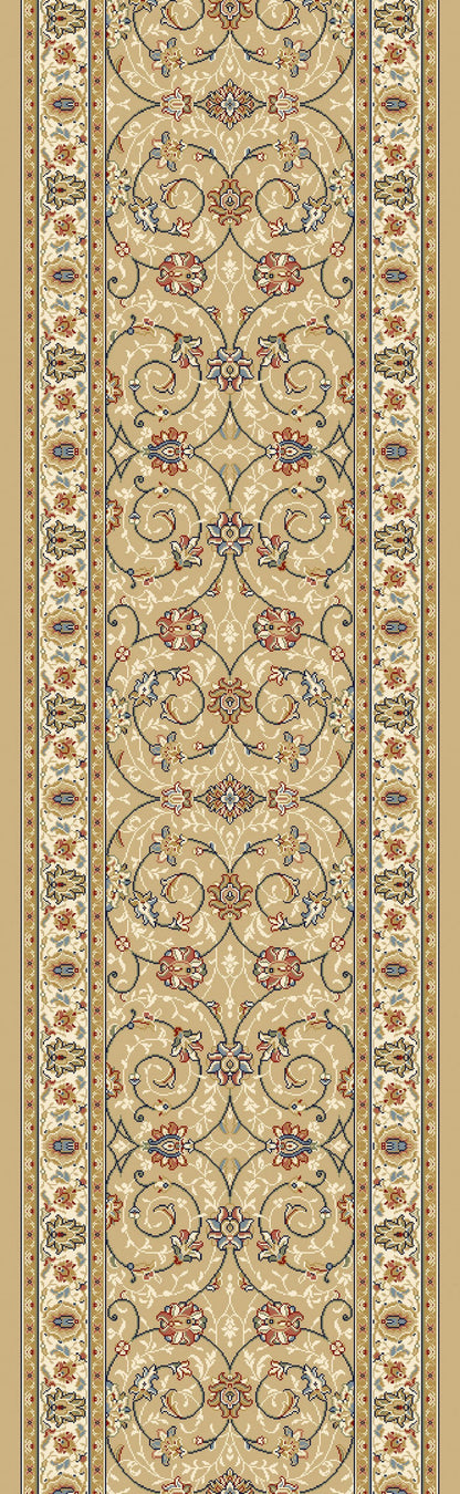Dynamic Area Rugs Ancient Garden Area Rugs 57120-2464 Gold 100% Poly Belgium 13 Sizes