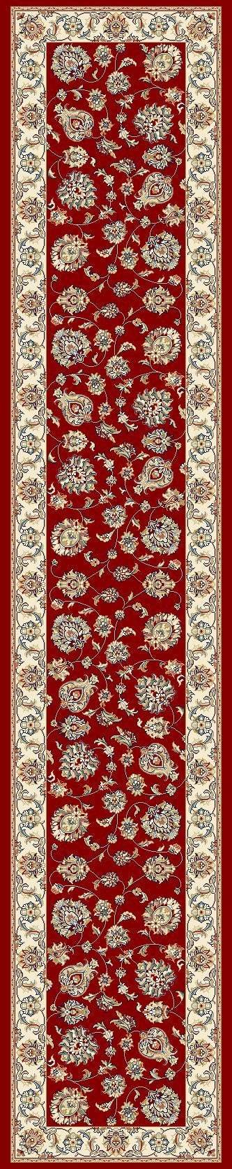 Dynamic Area Rugs 2.2 x 7.7 Ancient Garden Area Rugs 57365-1464 Red 100% Poly Belgium 14 Sizes