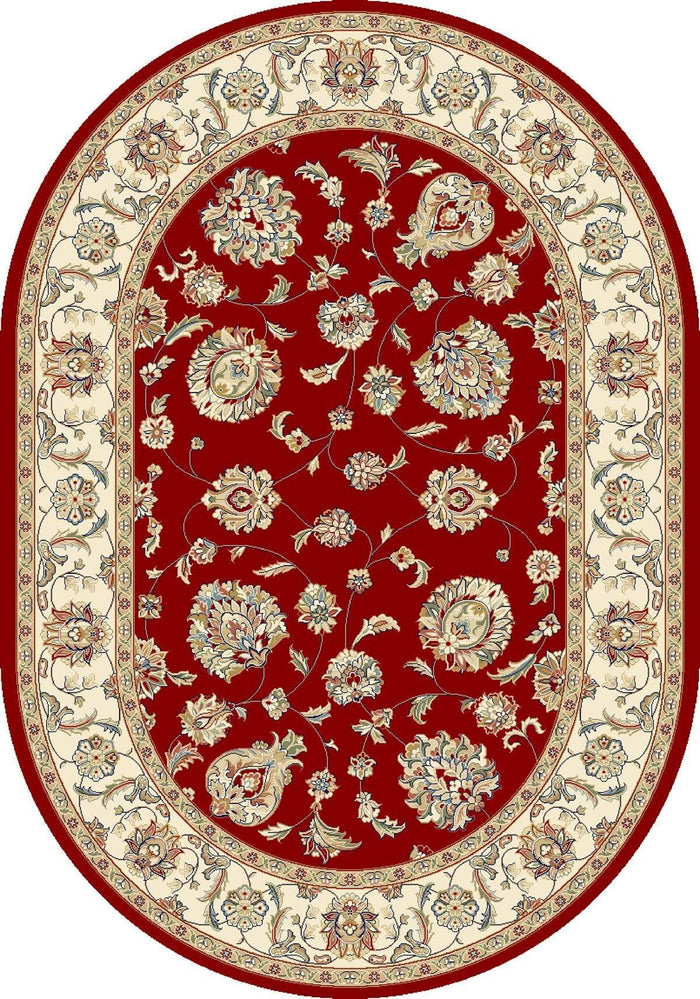 Dynamic Area Rugs 2.7 x 4.7 OV Ancient Garden Area Rugs 57365-1464 Red 100% Poly Belgium 14 Sizes