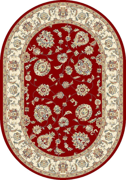 Dynamic Area Rugs 2.7 x 4.7 OV Ancient Garden Area Rugs 57365-1464 Red 100% Poly Belgium 14 Sizes
