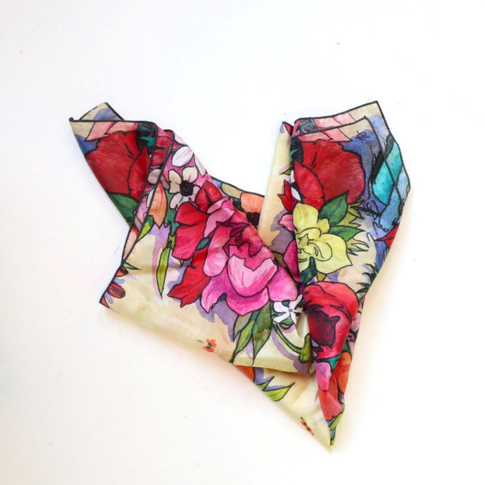 hand dyed silk scarf by rochester artist Andrea Durfee