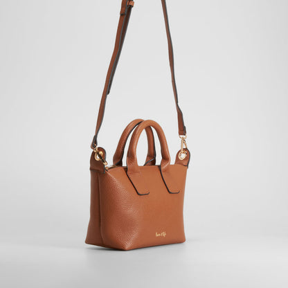 Bolso asa corta marrón PICCOLA PIU