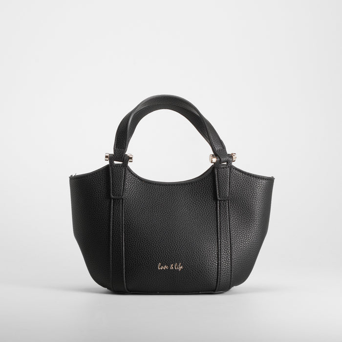 Bolso asa doble negro PICCOLA PIU