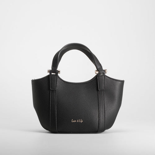 Bolso asa doble negro PICCOLA PIU