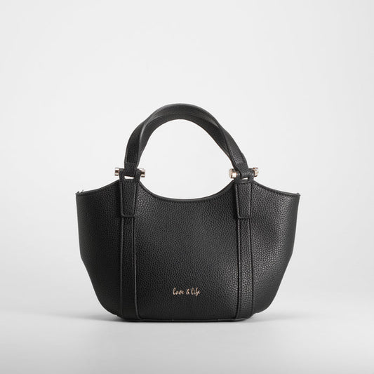 Bolso asa doble negro PICCOLA PIU