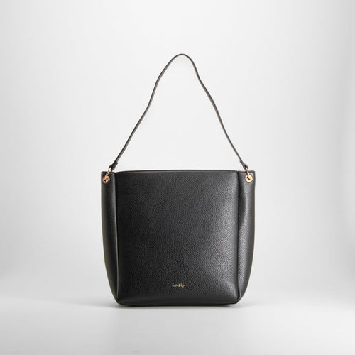 Bolso shopper hombro negro PICCOLA PIU