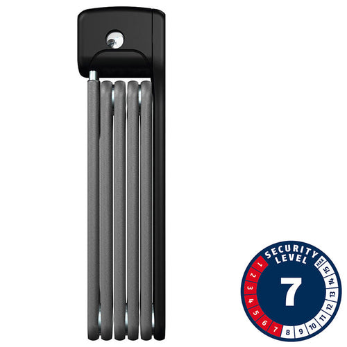 Abus, Bordo Lite 6055, Folding Lock, Key, 5mm, 85cm, 2.8', Black