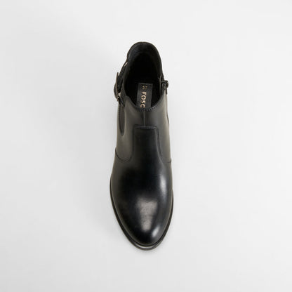 Botín tacón medio tachas negro FOSCO
