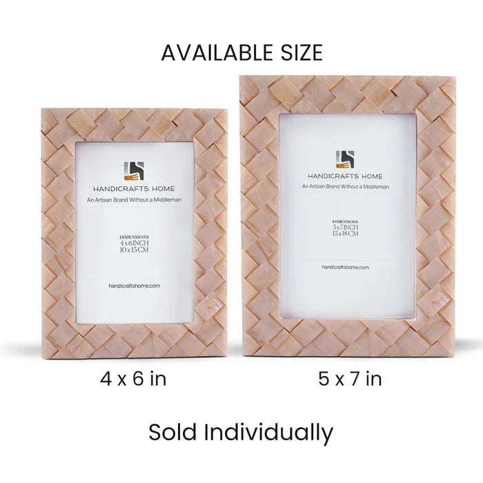 Braided pattern Resin Inlay Picture Frame- 4x6, 5x7