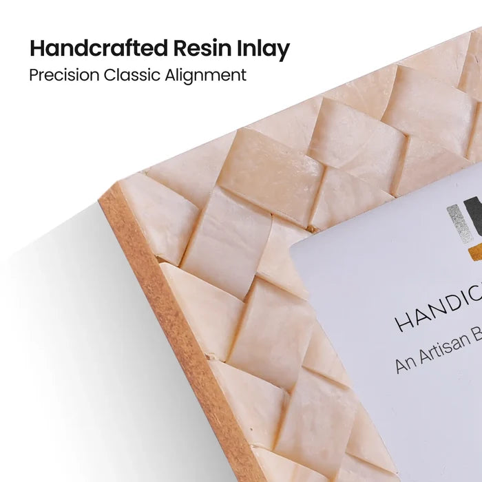 Braided pattern Resin Inlay Picture Frame- 4x6, 5x7