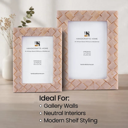 Braided pattern Resin Inlay Picture Frame- 4x6, 5x7