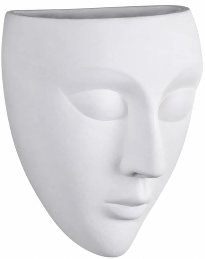 Ceramic Vase For Mystiface Modern Small, White Flower Vase - Mystiface