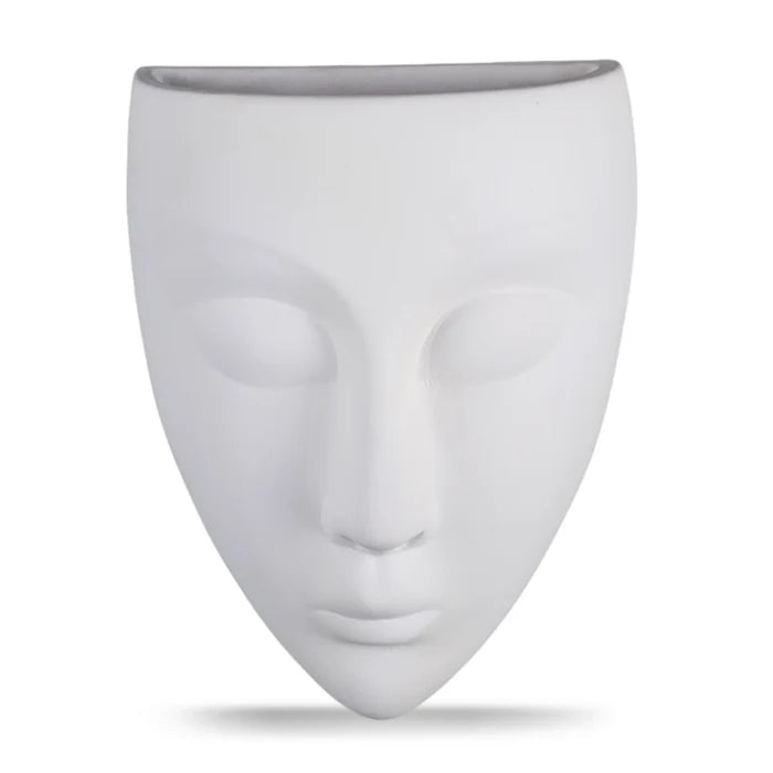 Ceramic Vase For Mystiface Modern Small, White Flower Vase - Mystiface