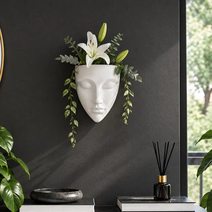 Ceramic Vase For Mystiface Modern Small, White Flower Vase - Mystiface