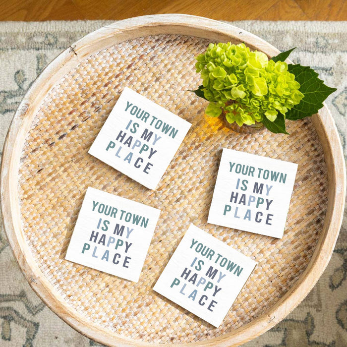 Cheshire is My Happy Place Coaster Set Cheshire is My Happy Place Coaster Set Home