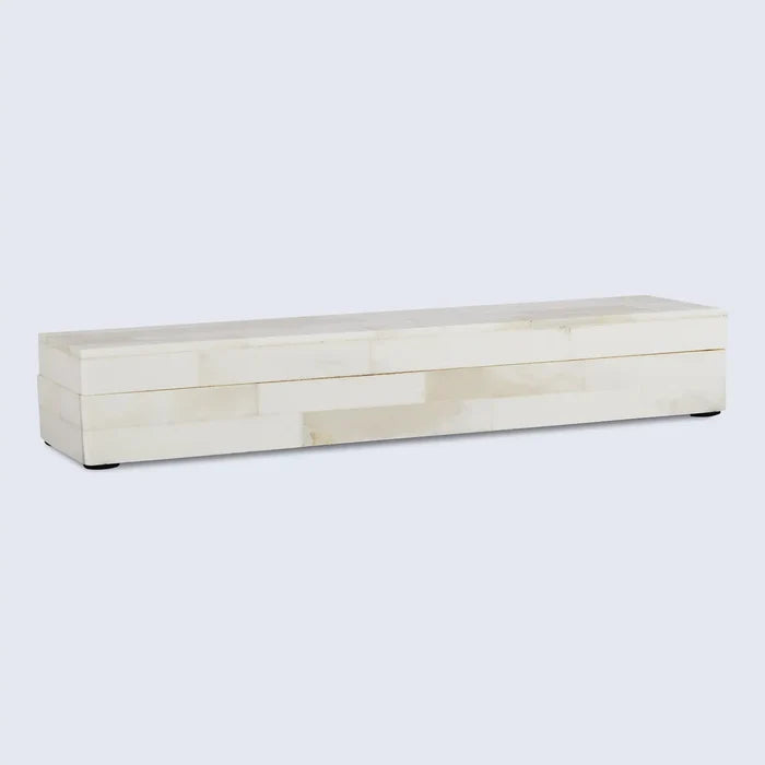 Handmade Decorative Box White Bone Inlay Collection White 8 Sizes, for jewelry and keepsake storage
