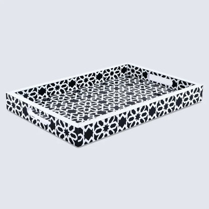 Handmade Decorative Tray 17"x11" 12"x12" Shiraz Ottoman Coffee Table