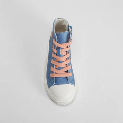Deportiva alta con cordones azul OH GIRL!