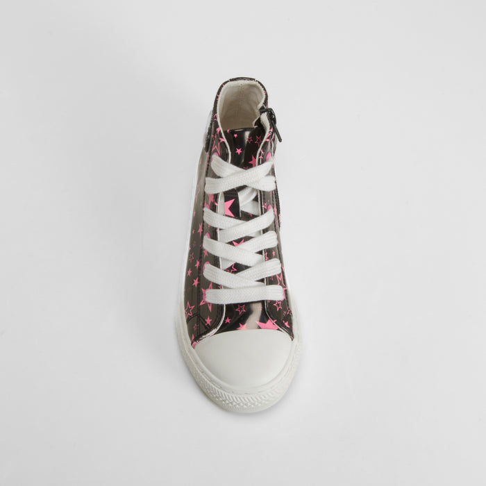 Deportiva alta con estrellas negra OH GIRL!