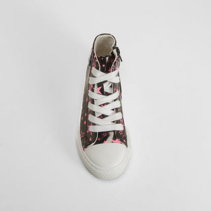 Deportiva alta con estrellas negra OH GIRL!