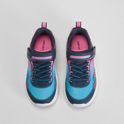 Deportiva Microspec Advance azul y rosa SKECHERS
