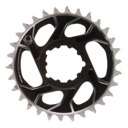 SRAM, Eagle, Chainring, Teeth: 30, Speed: 11/12, BCD: Direct Mount, Aluminum, Grey, 6mm