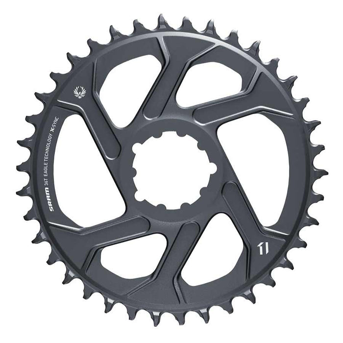 SRAM, Eagle, Chainring, Teeth: 30, Speed: 11/12, BCD: Direct Mount, Aluminum, Grey, 6mm