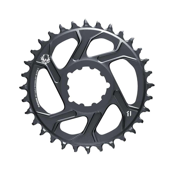 SRAM, Eagle, Chainring, Teeth: 30, Speed: 11/12, BCD: Direct Mount, Aluminum, Grey, 6mm