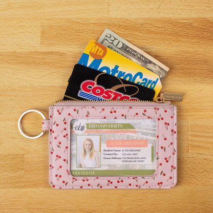 Elyse Breanne ID Holder Wallet - Painted Cherries Elyse Breanne ID Holder Wallet - Painted Cherries Bags