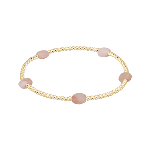 Enewton Admire Small Gem 2mm Gold Bracelet- Pink Opal Enewton Admire Small Gem 2mm Gold Bracelet- Pink Opal Bracelet