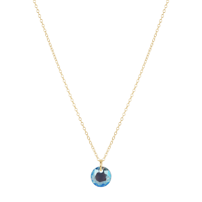 Enewton Reflections Aqua Blue Crystal Birthstone Necklace – 14kt Gold-Filled Enewton Reflections Aqua Blue Crystal Birthstone Necklace – 14kt Gold-Filled Necklaces