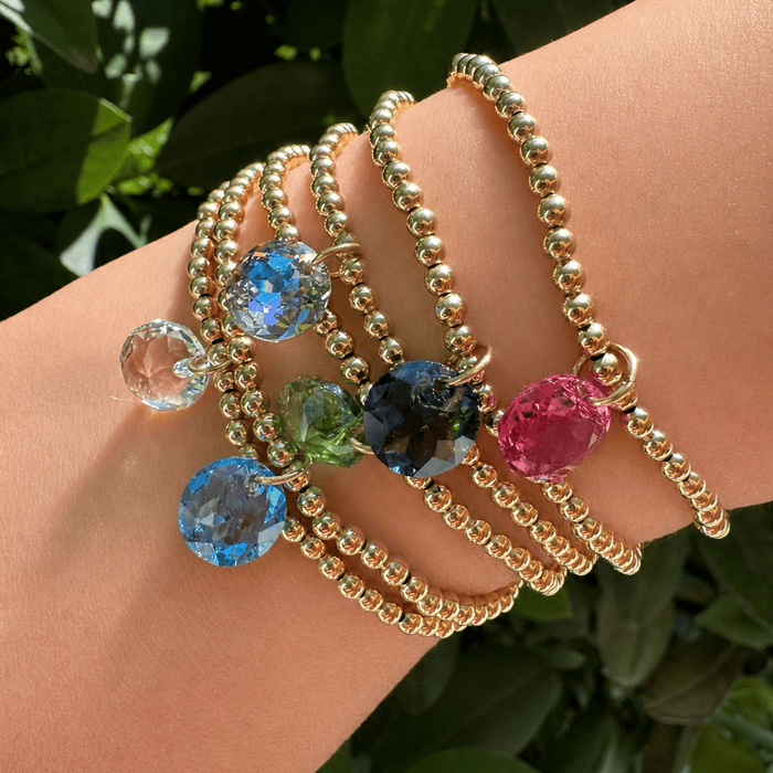 Enewton Reflections Red Garnet Crystal Birthstone Bracelet – 3mm 14kt Gold-Filled Enewton Reflections Red Garnet Crystal Birthstone Bracelet – 3mm 14kt Gold-Filled Bracelet