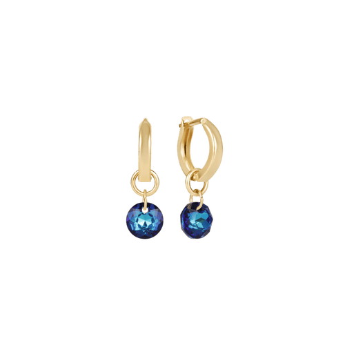 Enewton Reflections Blue Zircon Crystal Birthstone Huggie Earrings – 14kt Gold Filled Enewton Reflections Blue Zircon Crystal Birthstone Huggie Earrings – 14kt Gold Filled Earrings