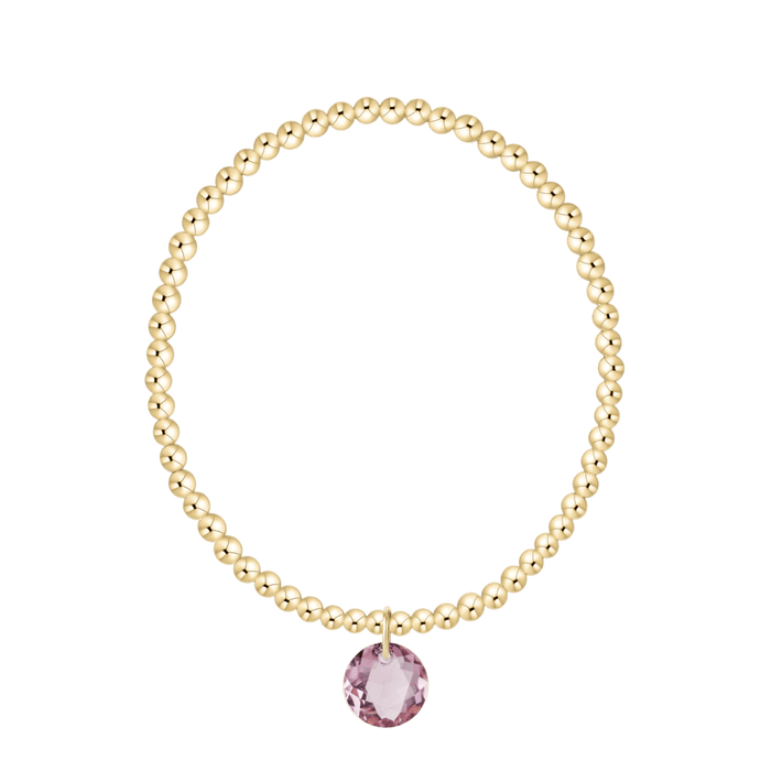 Enewton Reflections Purple Crystal Birthstone Bracelet – 3mm 14kt Gold-Filled Enewton Reflections Purple Crystal Birthstone Bracelet – 3mm 14kt Gold-Filled Bracelet