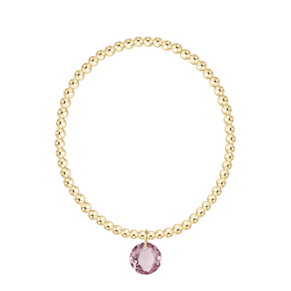 Enewton Reflections Purple Crystal Birthstone Bracelet – 3mm 14kt Gold-Filled Enewton Reflections Purple Crystal Birthstone Bracelet – 3mm 14kt Gold-Filled Bracelet